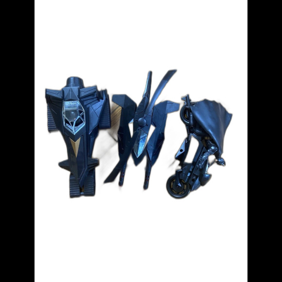 2008 Mattel DC Comics Batman Vehicle Lot Batcycle Batmobile Batjet Dark Knight - Picture 2 of 13